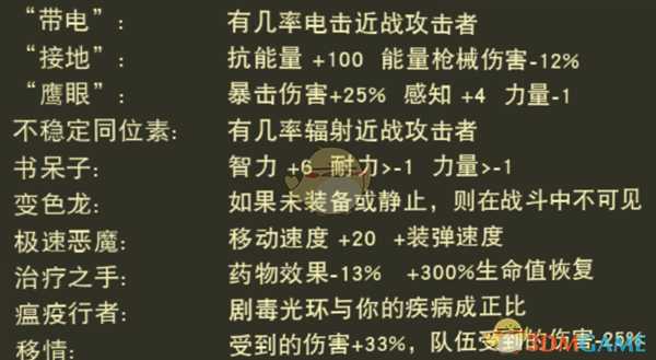 《辐射76》经典怪人全变异效果影响一览