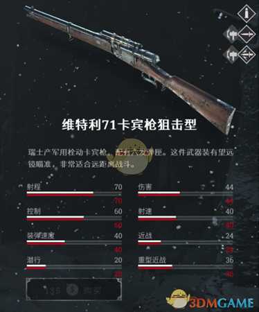 《猎杀:对决》维特利71卡宾枪系列优缺点分析