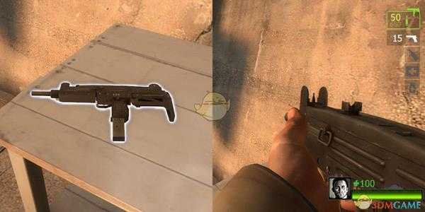 《求生之路2》冲锋枪Uzi属性效果详解