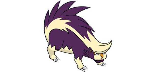 《宝可梦：剑/盾》坦克臭鼬图鉴