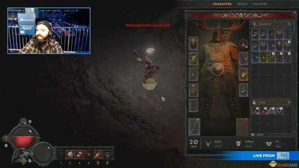 《暗黑破坏神4》演示界面中的细节分析