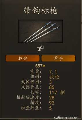 《骑马与砍杀2》巴丹尼亚游骑兵装备一览 实战强度分析
