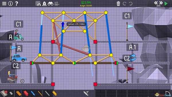 《桥梁建筑师2》血红冲沟百转千回攻略