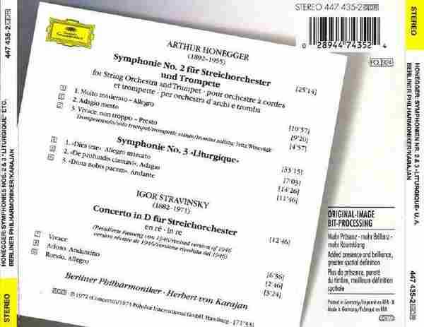 【古典音乐】卡拉扬《奥涅格-第二、三交响曲》1995[FLAC+CUE/整轨]