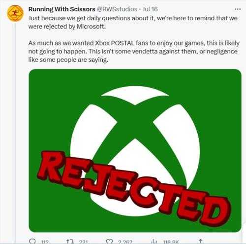 开发商称游戏被Xbox拒绝 此前曾嘲讽《星空》画质拉