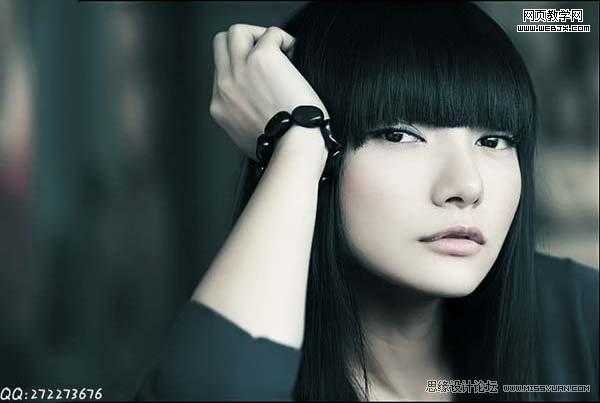 PS调色实例教程:将美女模特调制出中性色调的方法