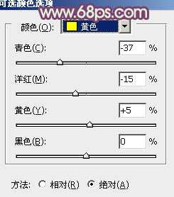 Photoshop将草原人物图片调制出小清新的黄蓝色